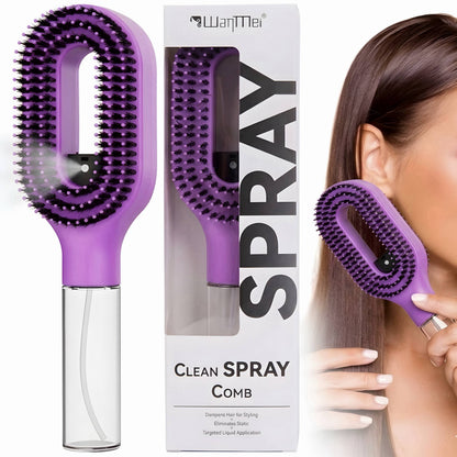 Cepillo desenredante con spray